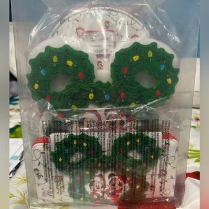 Loungefly Disney mickey & friends holiday wreath bag and wallet